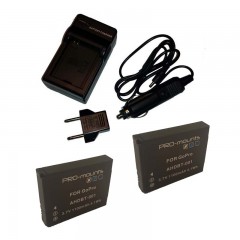 1 240x240 GoPro Enduro Dual Battery Charger + 2 Batterys Hero9/10 Black